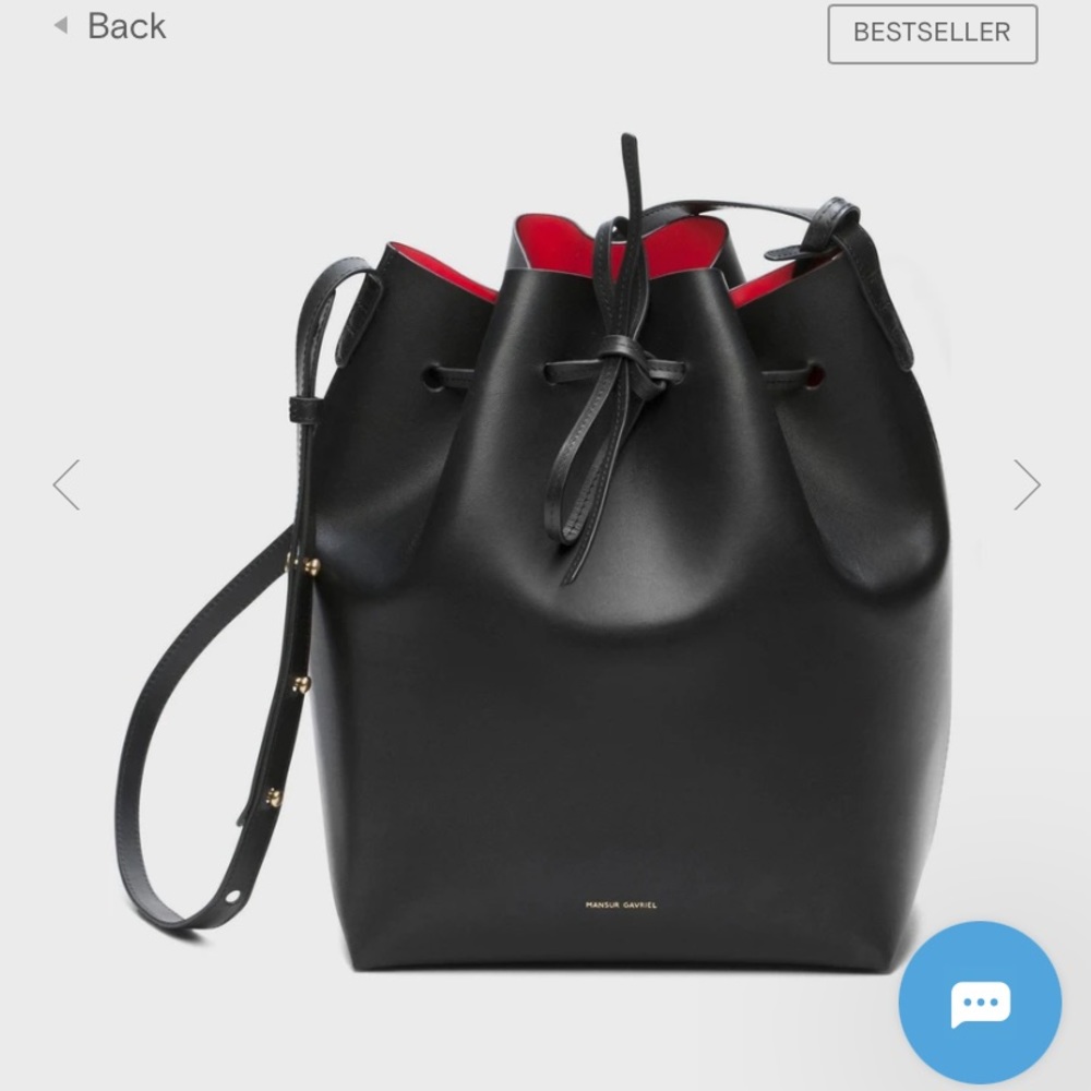 Mansur Gavriel Black Bucket Bag